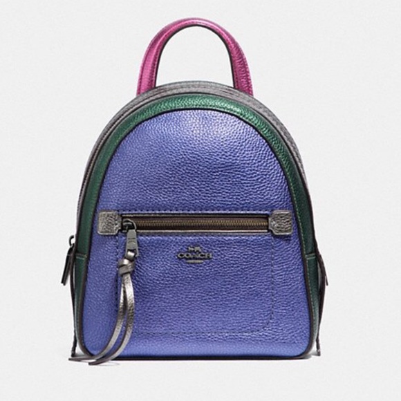 mini court backpack with rainbow coach